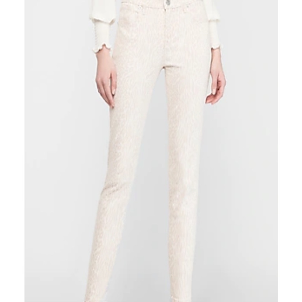 NWT Mid Rise Mixed Animal Print Skinny Jeans